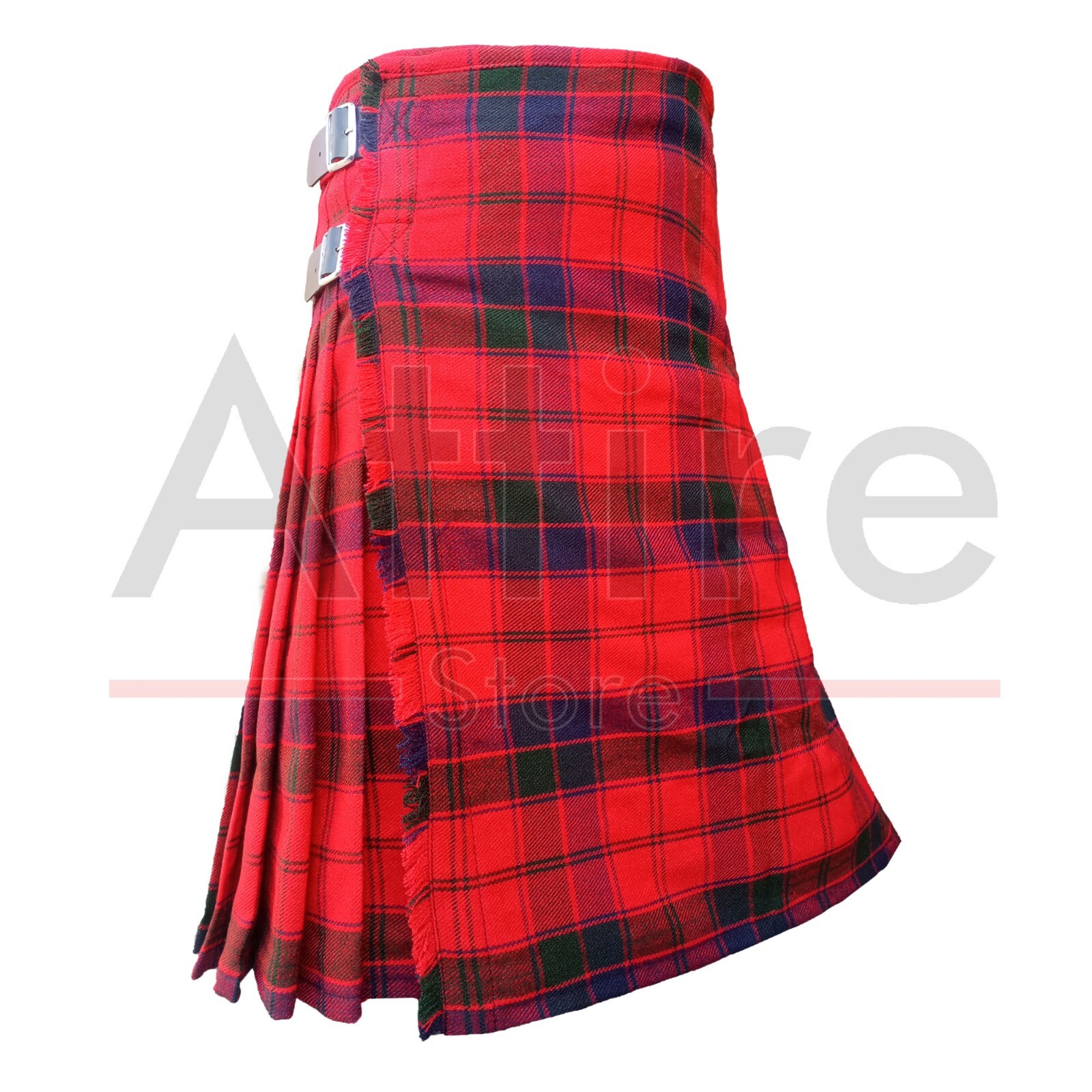 Scottish Handmade Traditional Robertson Red Tartan Kilt – Clan Robertson Kilt