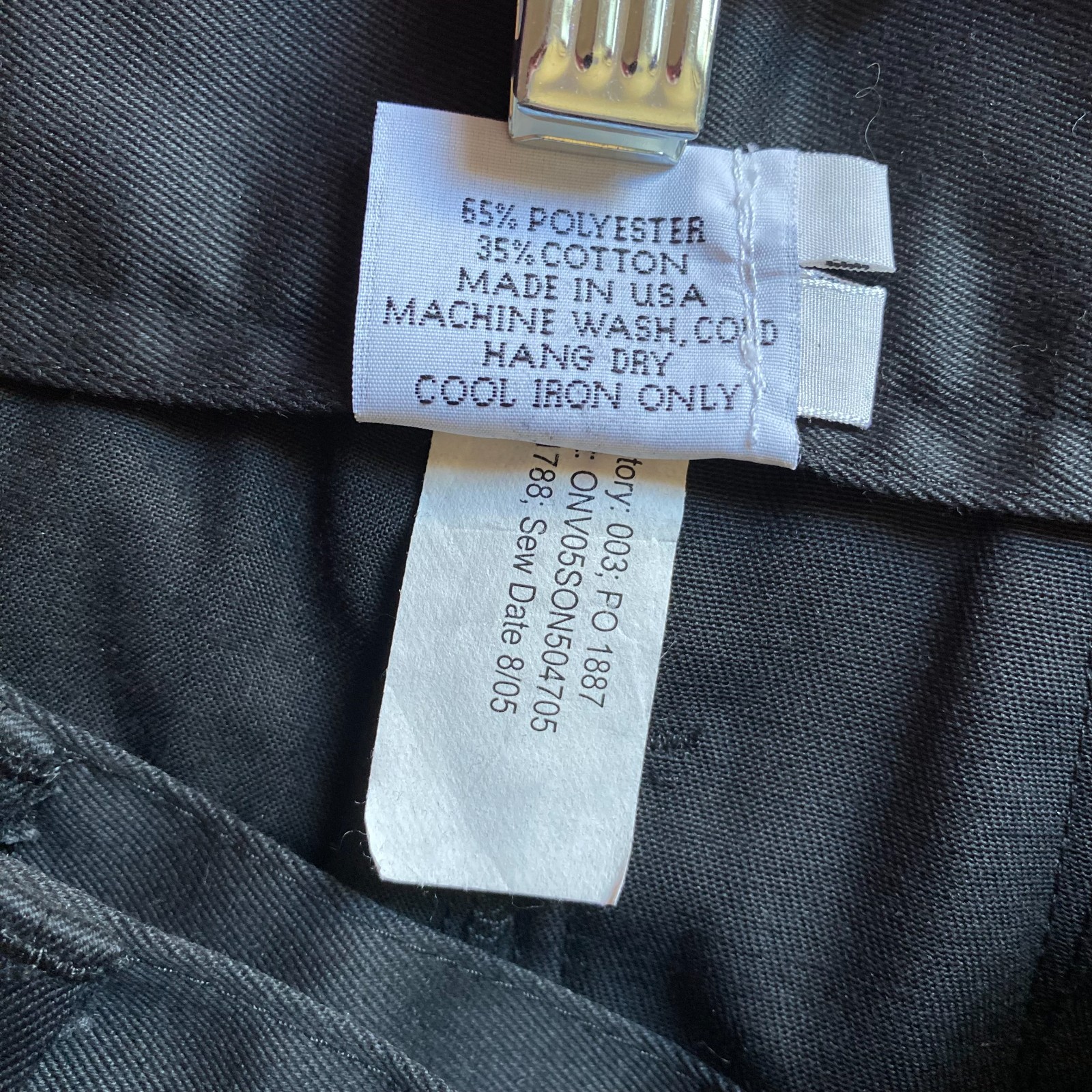 VTG 05 Utilikilts Kilt Mens 37 Black Workman Duck Canvas Cargo Tactical Pleats