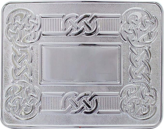 Men’s Scottish Belt Buckle Kilts Highland Kilt Chrome Finish