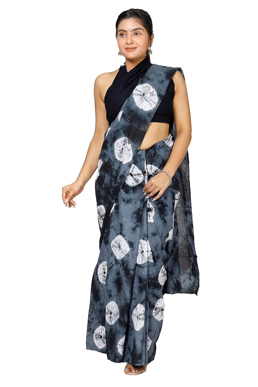 Women’s Printed Sari- Elegant Cotton Mulmul Saree