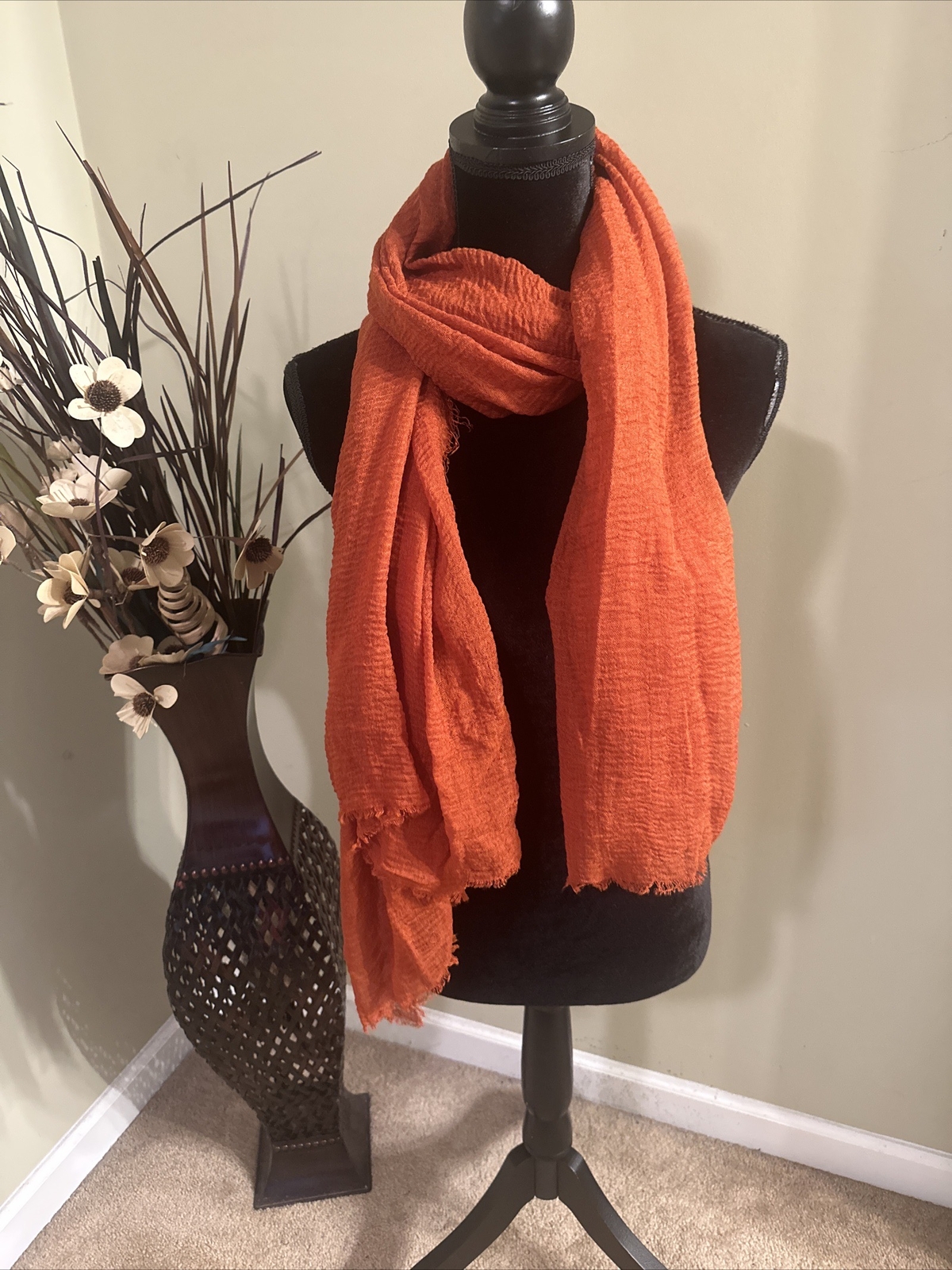 2* Cotton Women Viscose Maxi Crinkle Cloud Hijab Scarf Shawl 85cm* 170cm