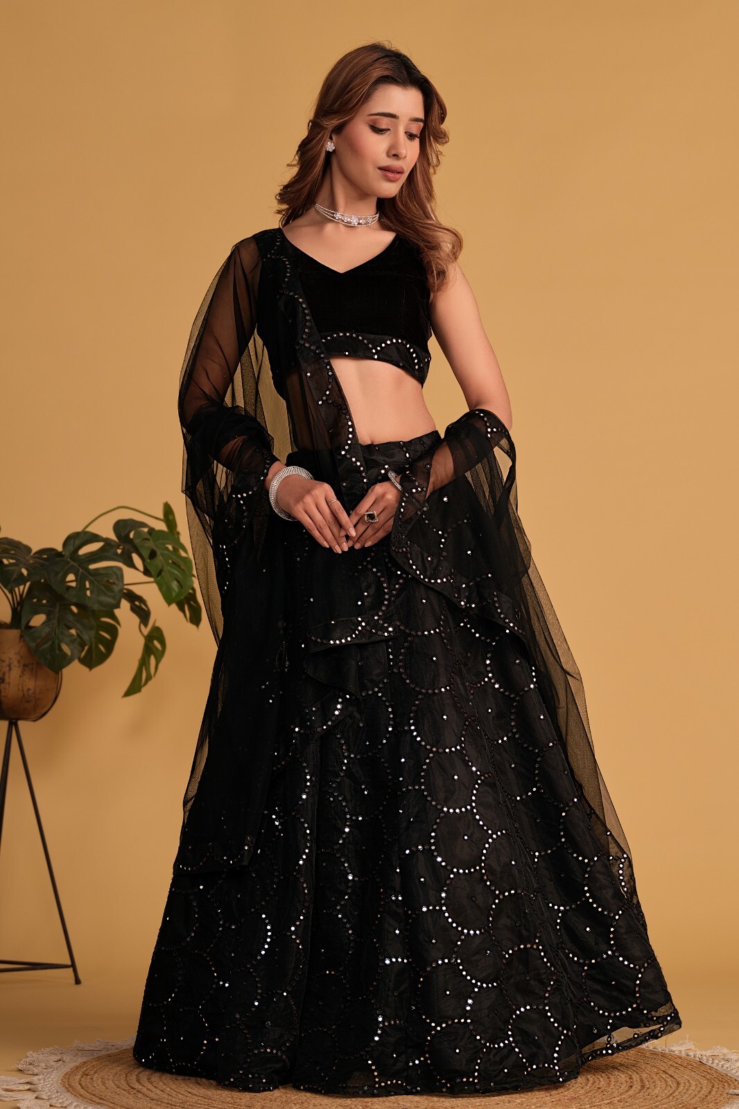Presenting New Organza Net Lehenga Choli With Dupatta For Reception