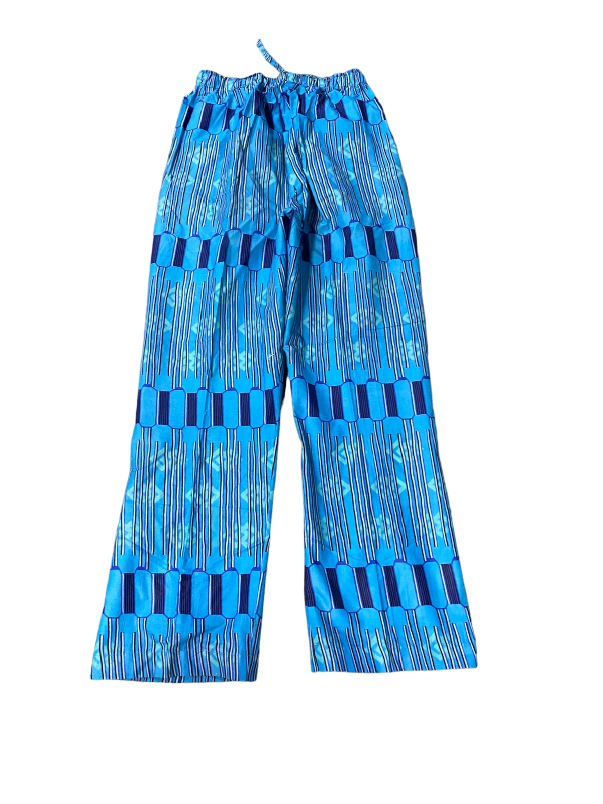 Indian Men’s Kurta Pajama Long Sleeve Handmade Set Blue/Black (Size: M) NWOT