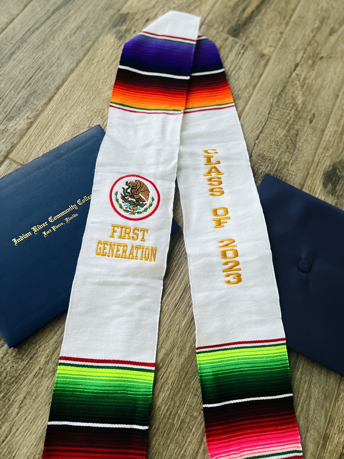 Mexican zarape graduation sash class of 2023 sarape stole grad Estola Sashes