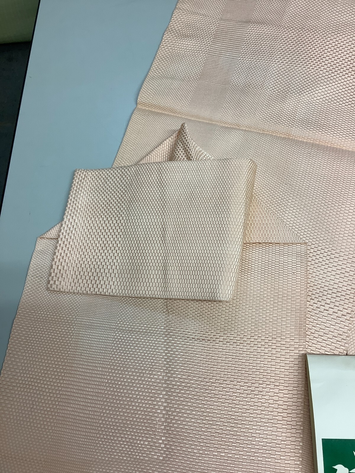 Japanese Vintage Kimono Nagoya Obi silk pink simple Tradition 138.5×11.8in