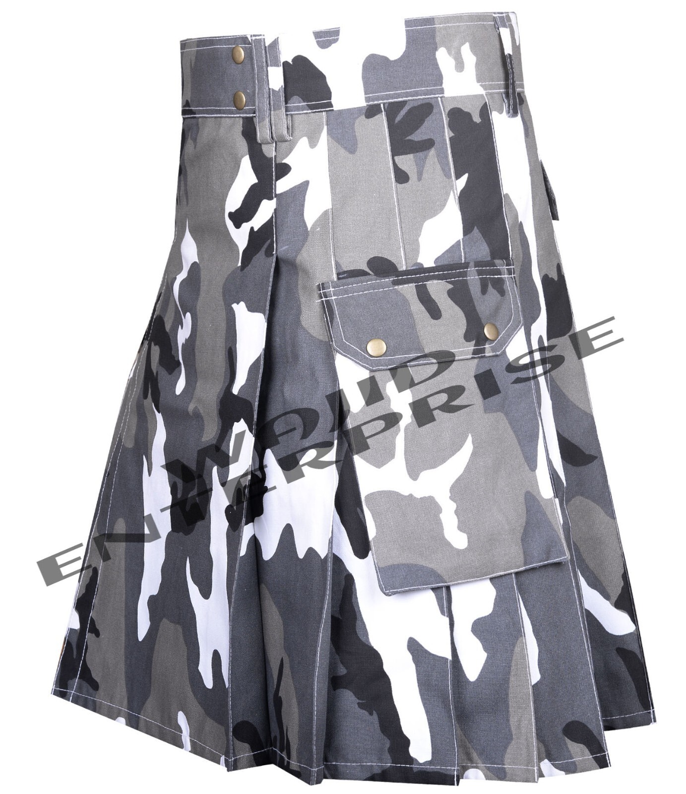 Scottish Handmade Modern Kilt Urban Camo Utility Kilt Custom Size Kilt For Men’s