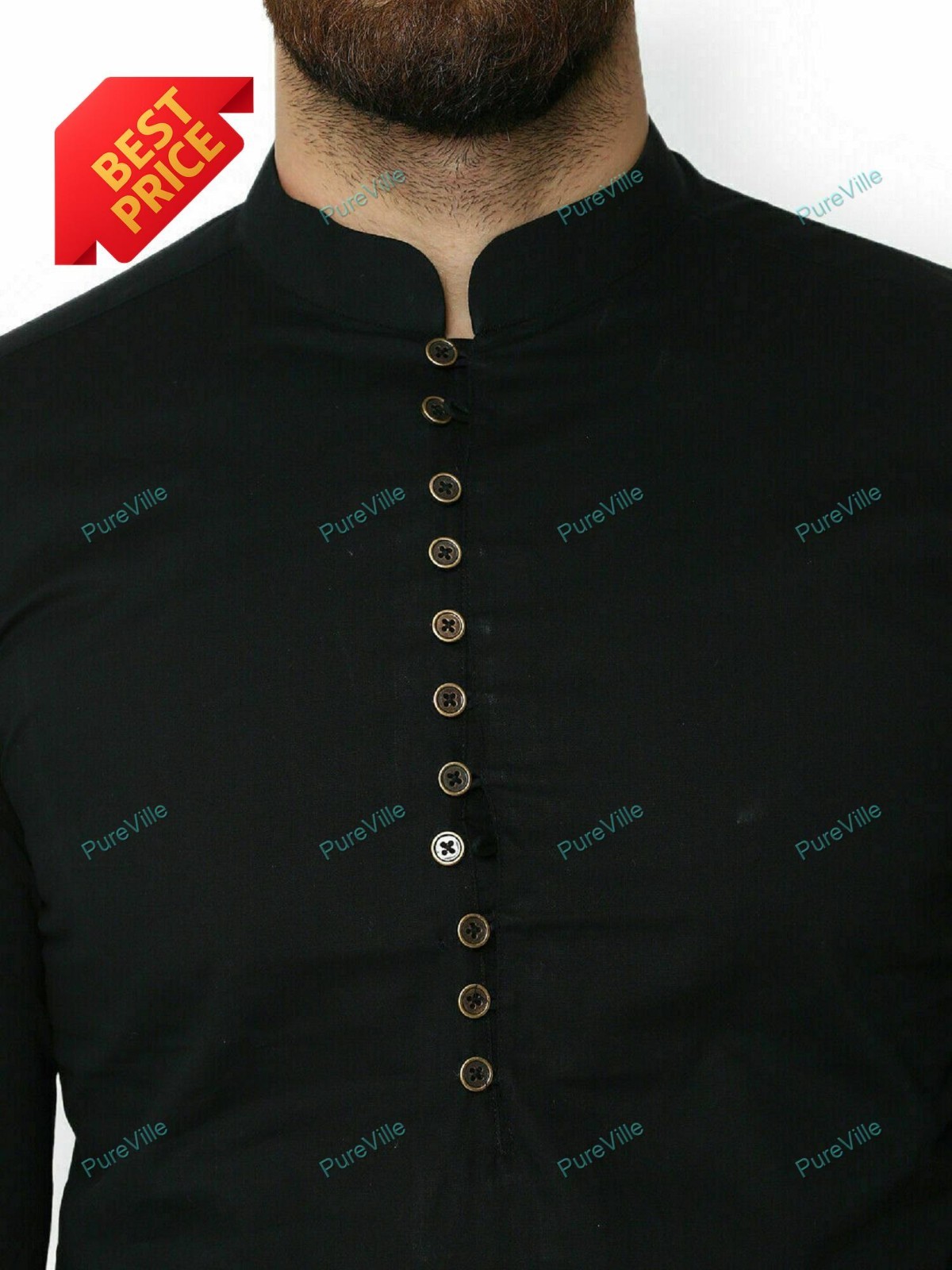 Mens Kurta Traditional Fashion Shirt Ethnic Wear Mens Regular Size Kurta Cotton