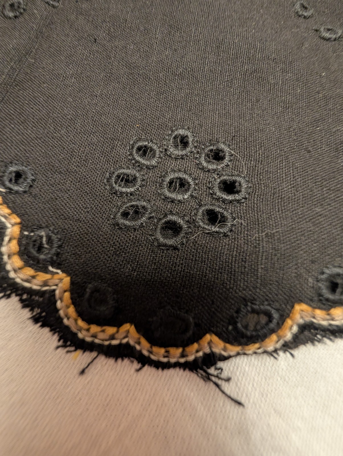 Embroidered Black Kurti with Gold Embellishments for Women
