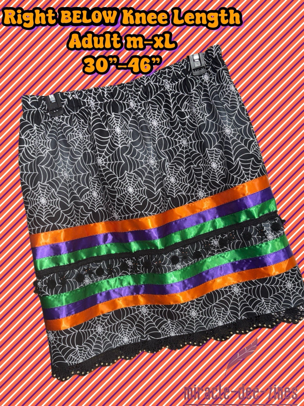 Spooky Halloween Native American Handmade Ribbon Skirt
