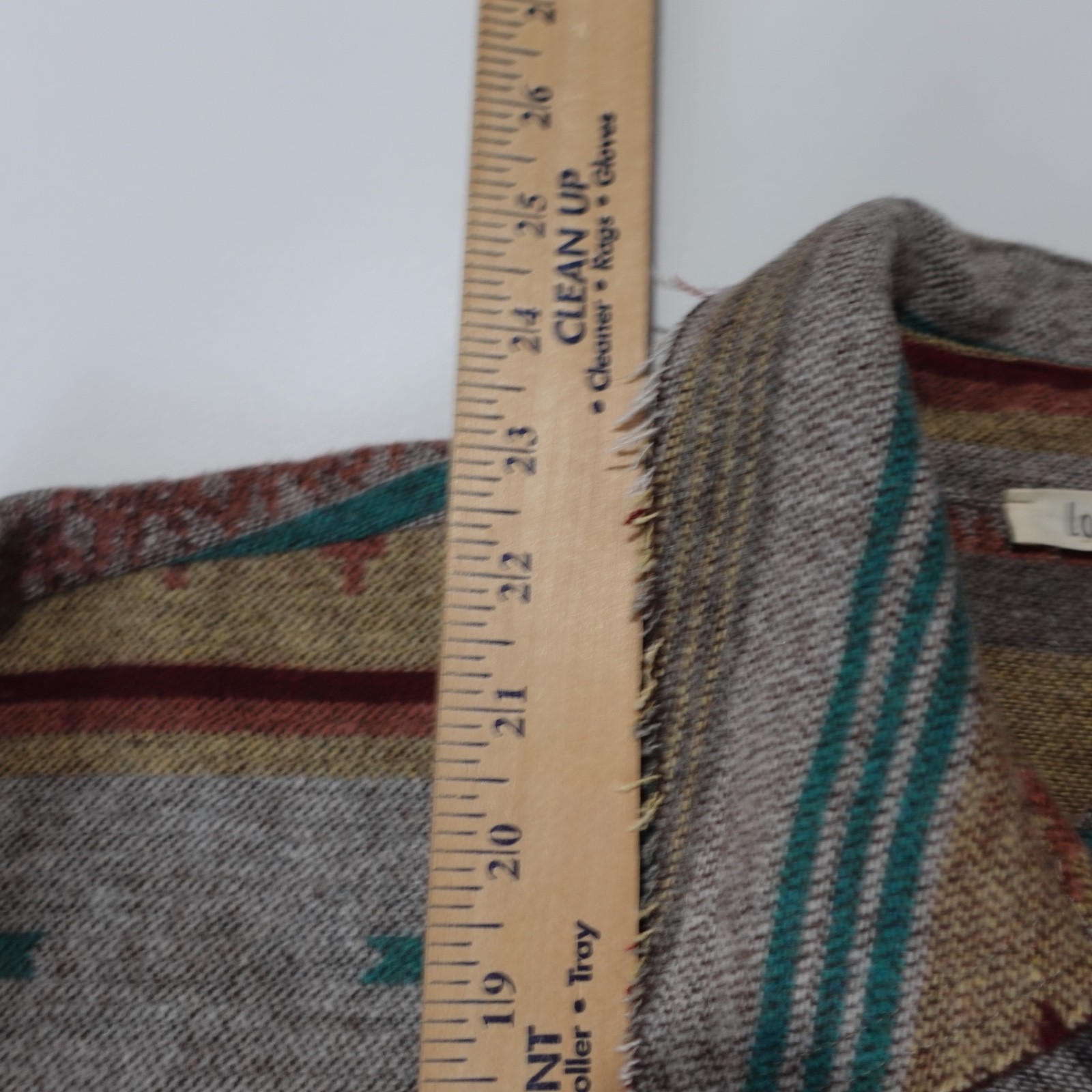La Miel Women’s Multicolor Aztec Jacket Size S Oversized Boho Button Front
