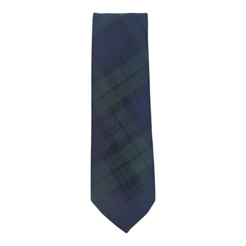 Scottish Tartan Tie – Traditional Plaid, 57″ Length, 3″ Width – Black Watch