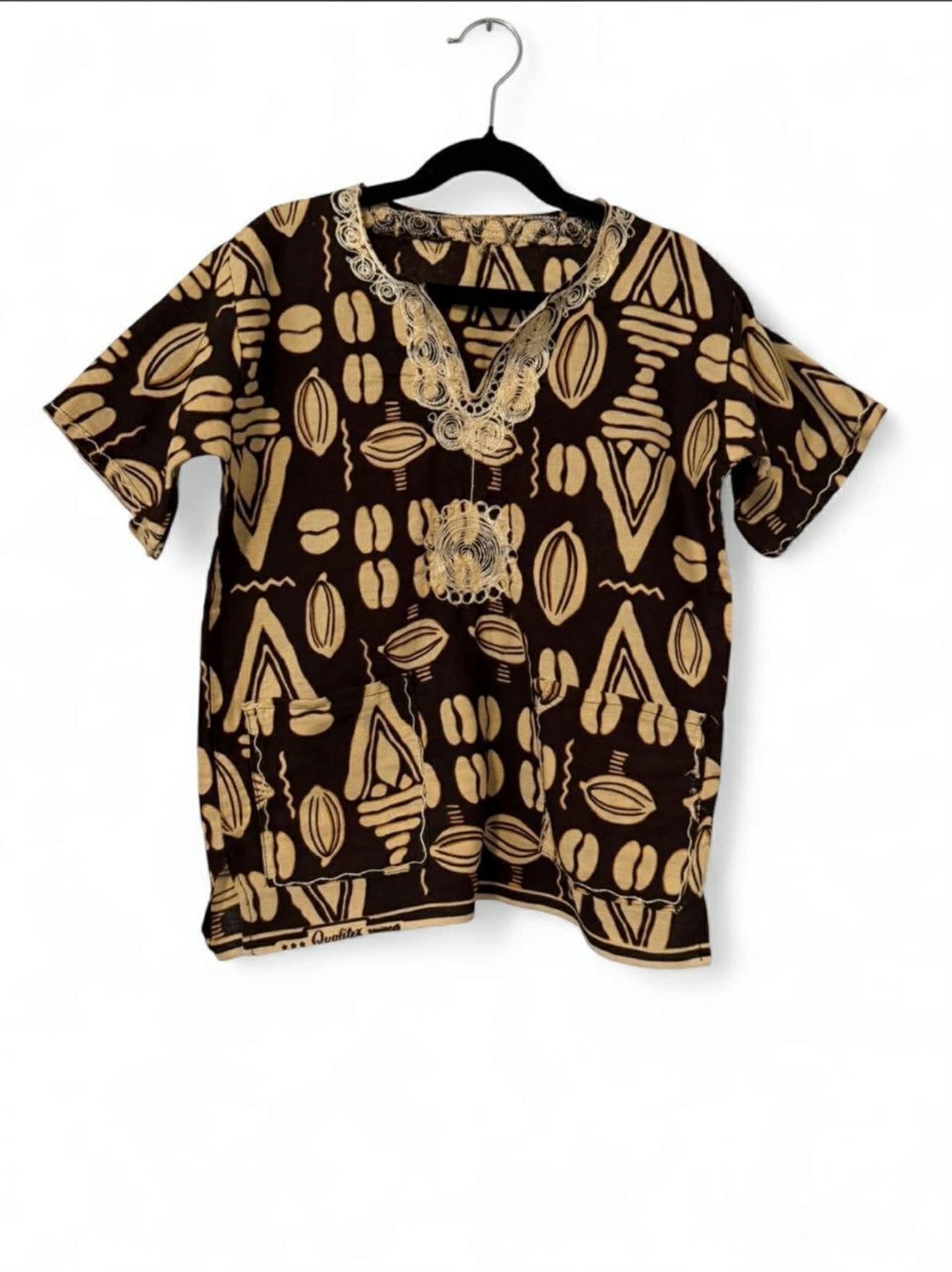 Boys African Style Brown Dashiki