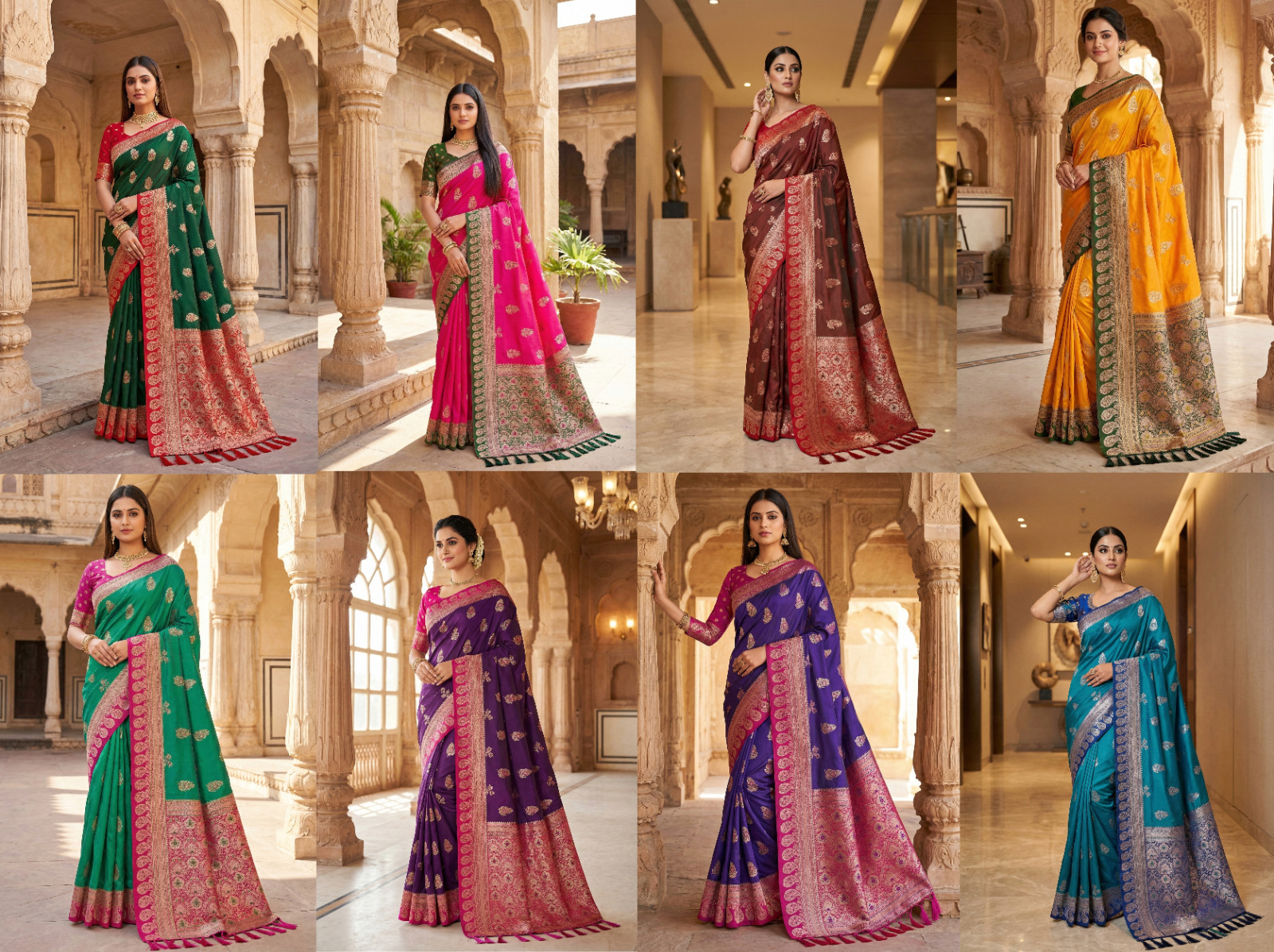 Premium Designer Paithani Silk Saree With Blouse For Wedding Wear