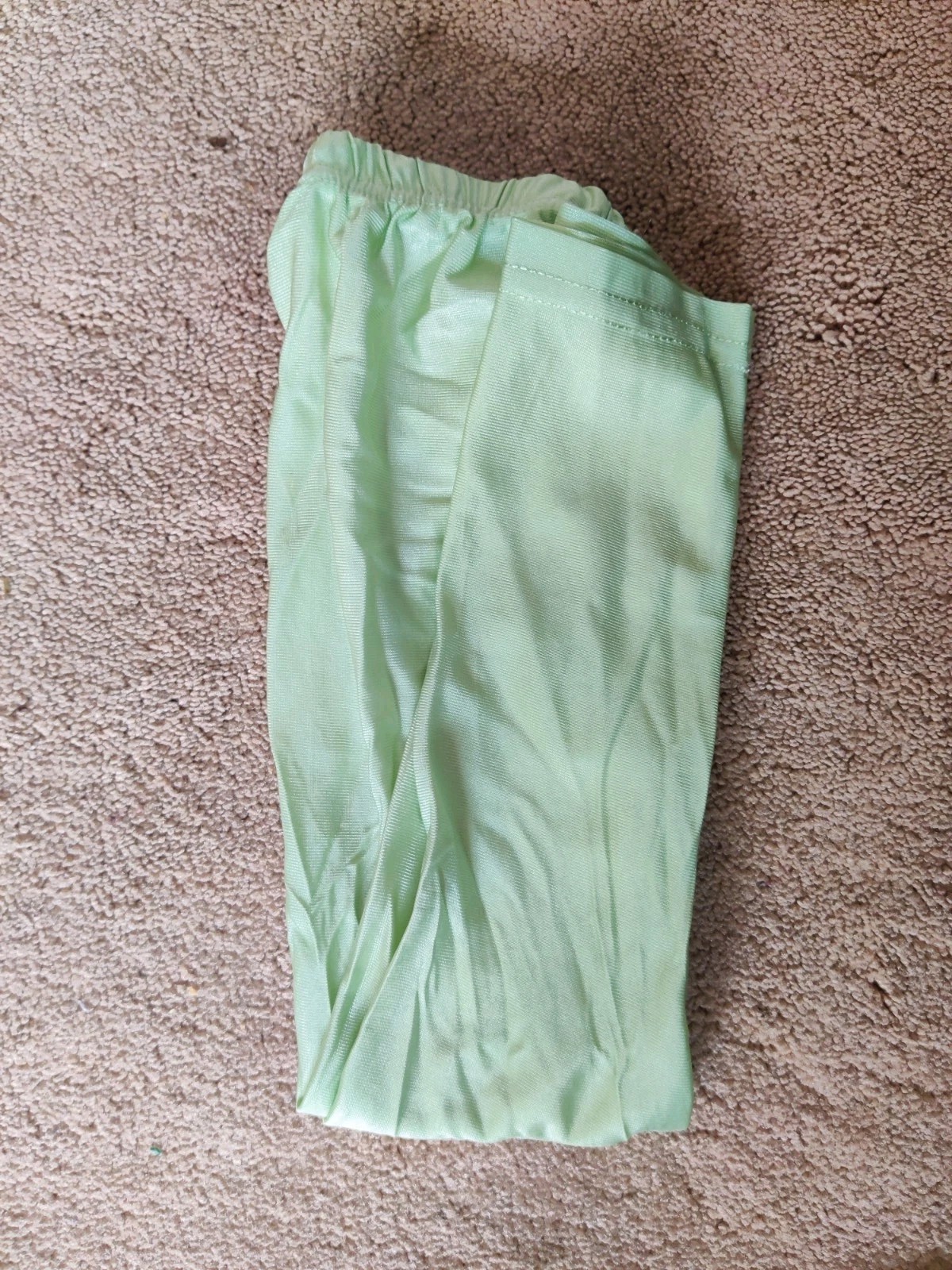 Green Pink Gold Embroidered fancy frock with tights Set Girls 3-4 Yrs