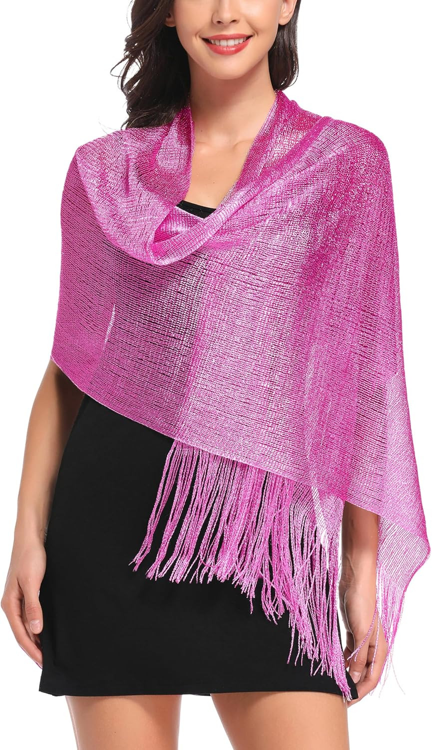 Sparkling Metallic Shawls and Wraps for Evening Party/Wedding/Formal Dresses (Wi