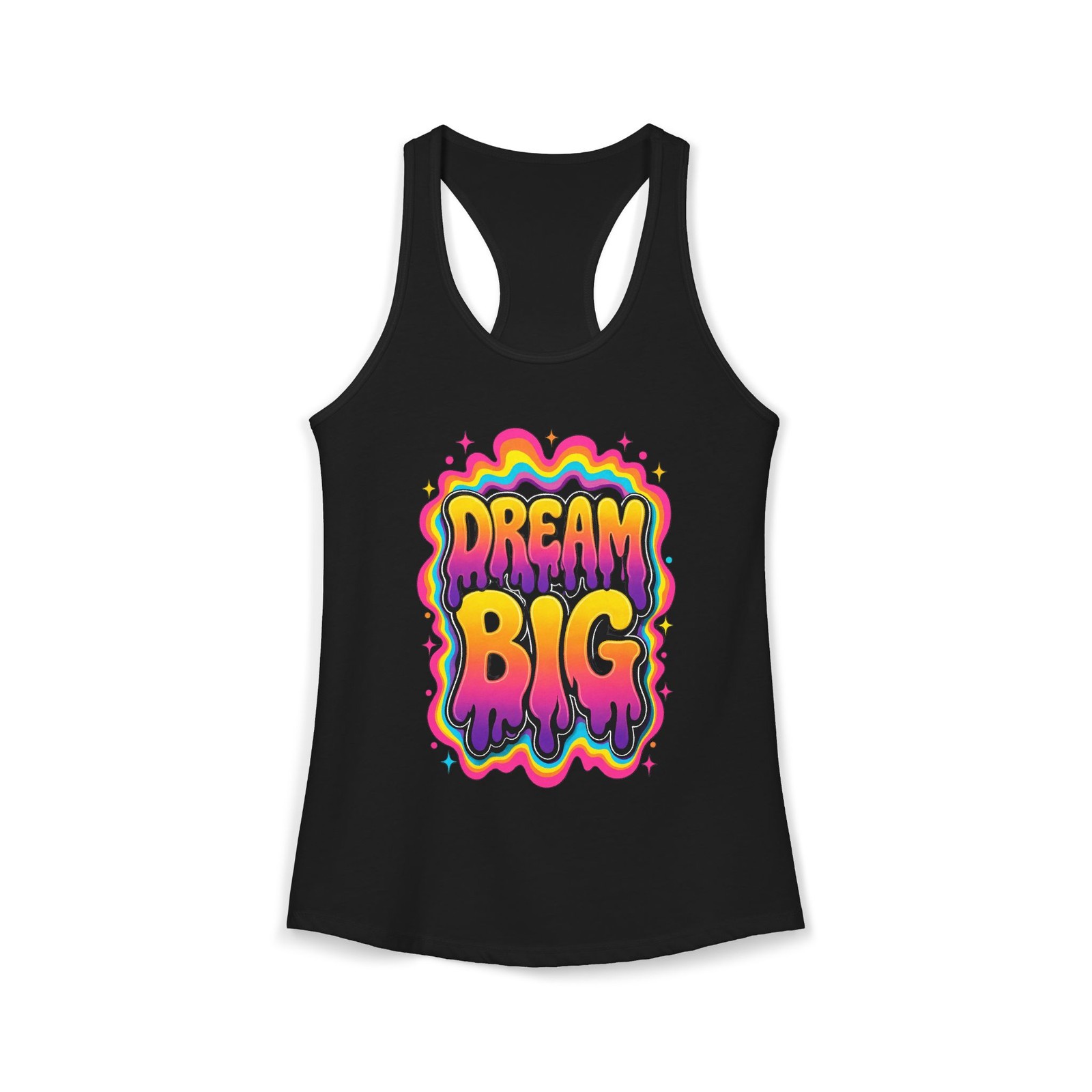Dream Big Racerback Tank Womens Made in USA Manifest Success Workout Top