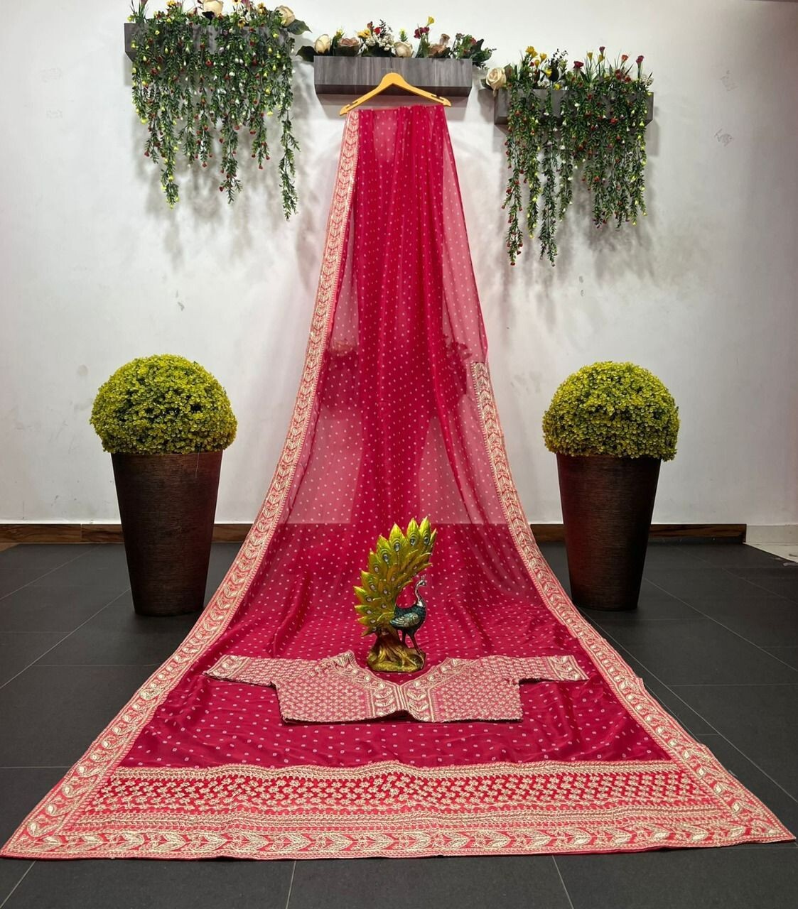 INDIAN DESIGNER TABBY SILK SARI WITH CODING &SEQUENCE WORK WITH BLOUSE FOR PARTY