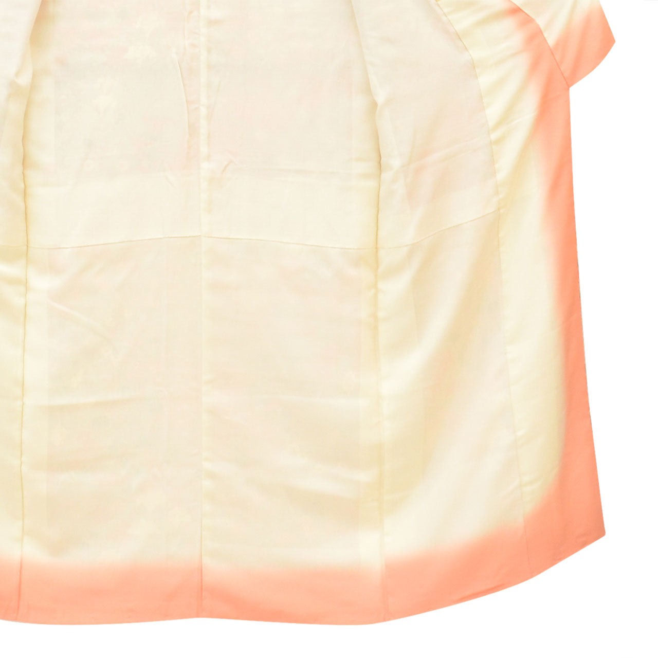 Vintage Japanese Kimono | Komon | Pink Silk Crepe | Botanical | uu2674b
