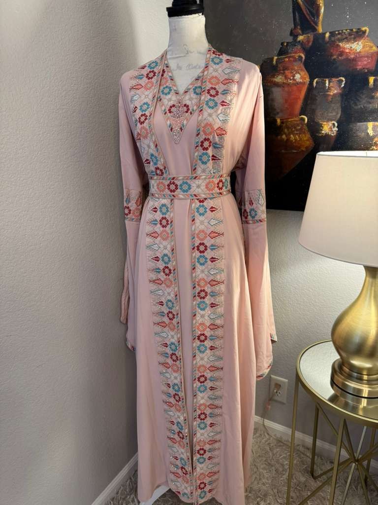 Ityn Jalabiya – Women’s Embroidered Dress, Perfect for Eid, Abaya, Ramadan