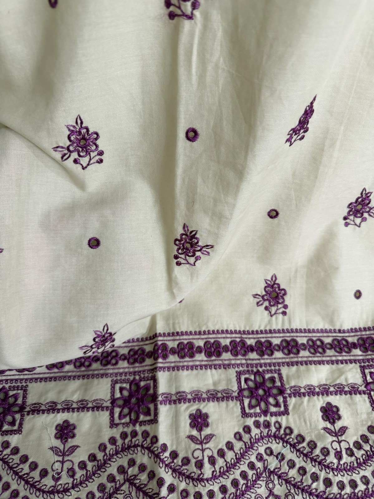 Pakistani Lawn Embroidery Kameez Shalwar 3XL Bust 48