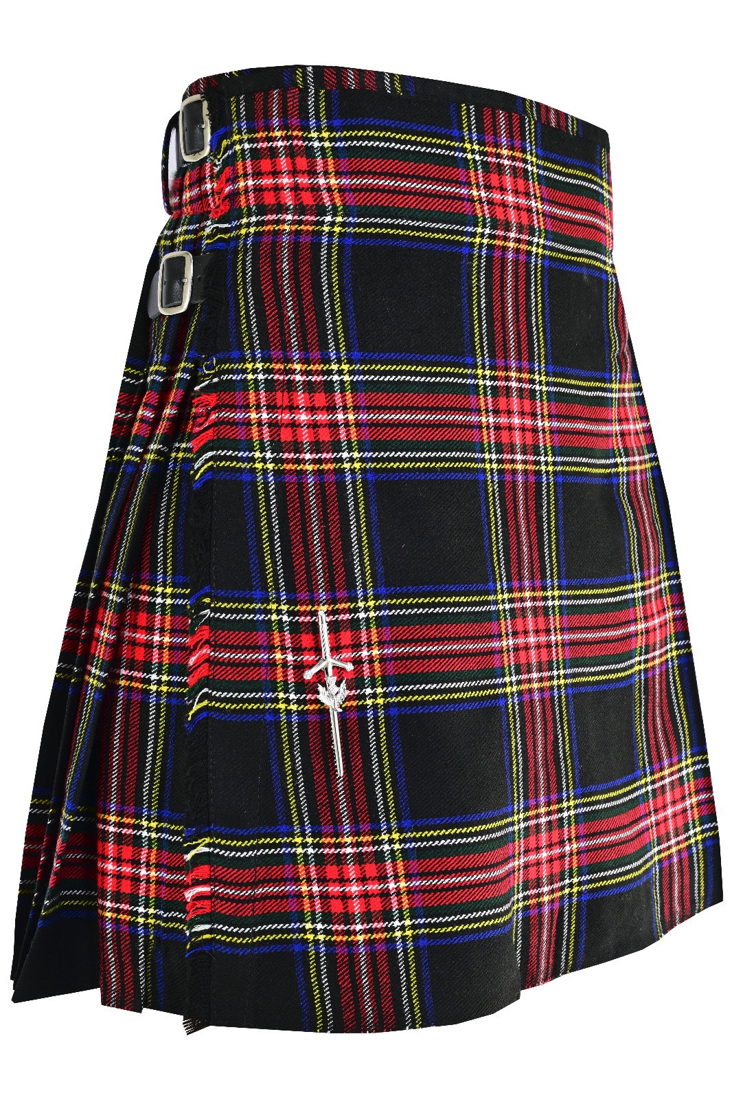 Scottish Kilt Black Stewart Tartan Traditional Highland Wedding Party Attire