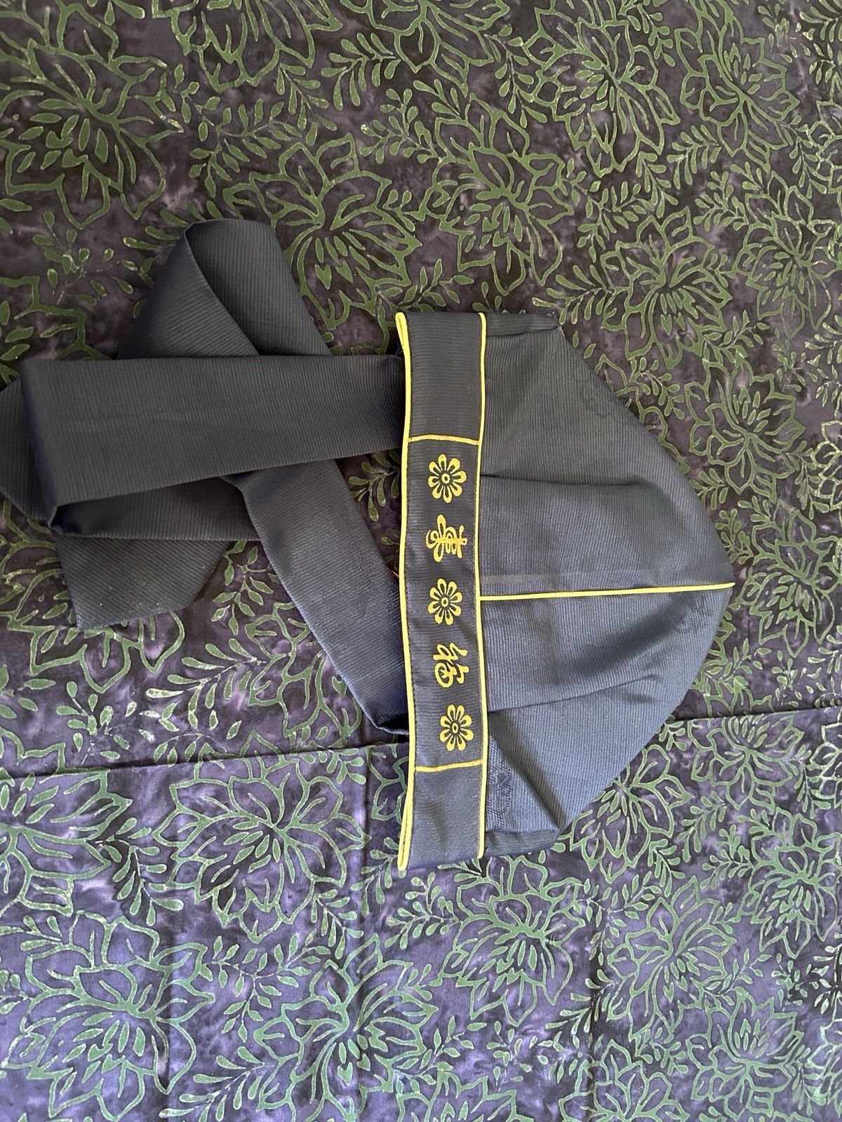 Korean Hanbok Traditional 1 Year Birthday Costume Yellow and Navy 5-piece Set