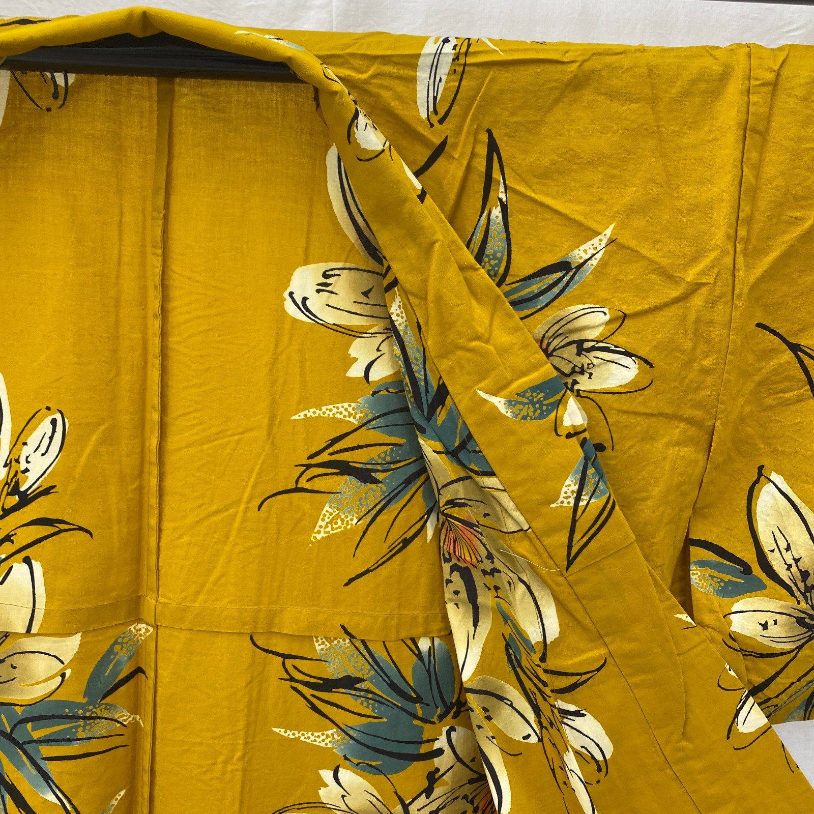 Japanese Vintage Kimono Yukata Cotton Brown No Lining Traditional Length 62 in