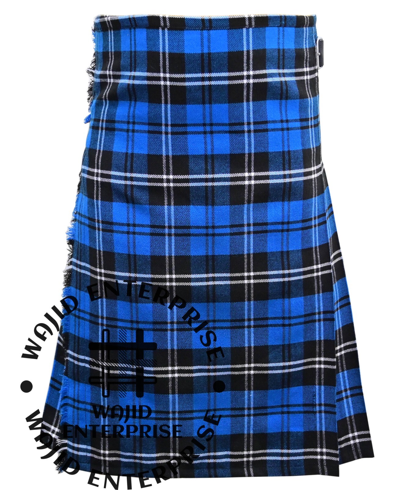 Scottish Handmade Ramsey Blue Tartan 8 yard Kilt & Accessories Package for Men’s