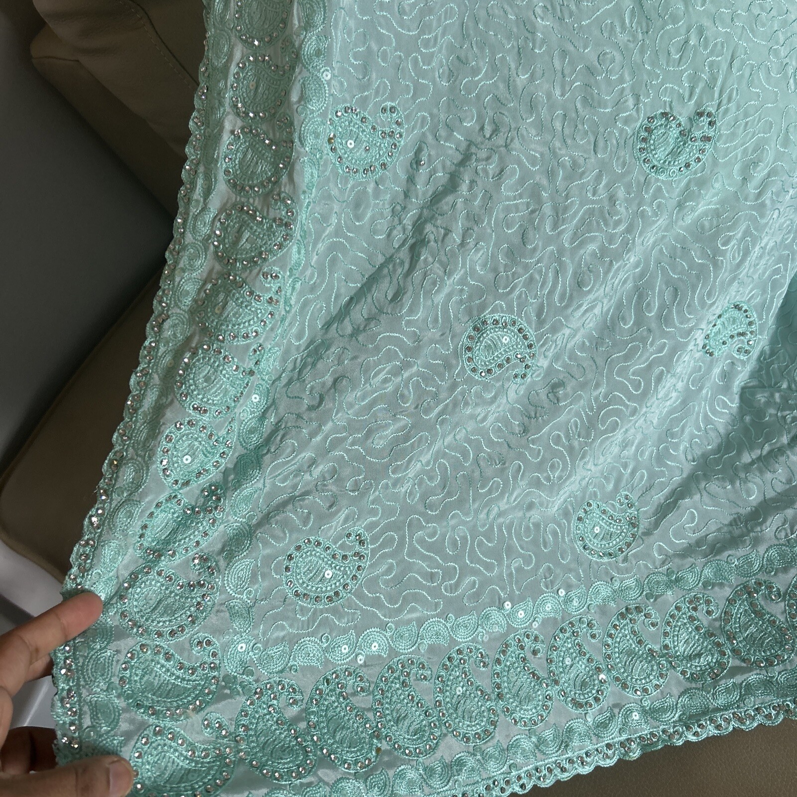 Latest Bollywood Heavy Thread And StoneWork Design Sari/saree/Eid