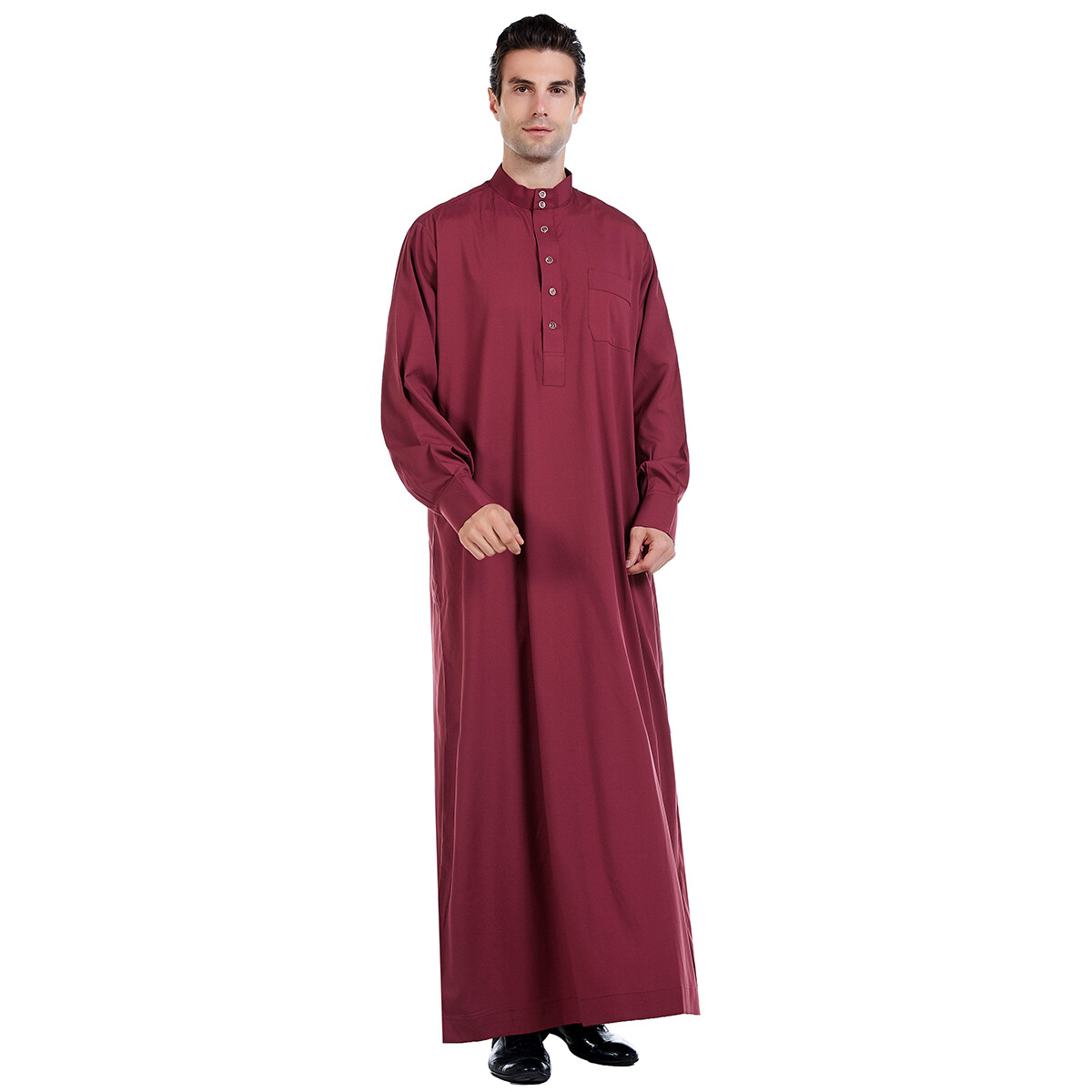 Men Boys Saudi Style Muslim Thobe Thoub Dishdasha Arabic Kaftan Abaya Robe Dress