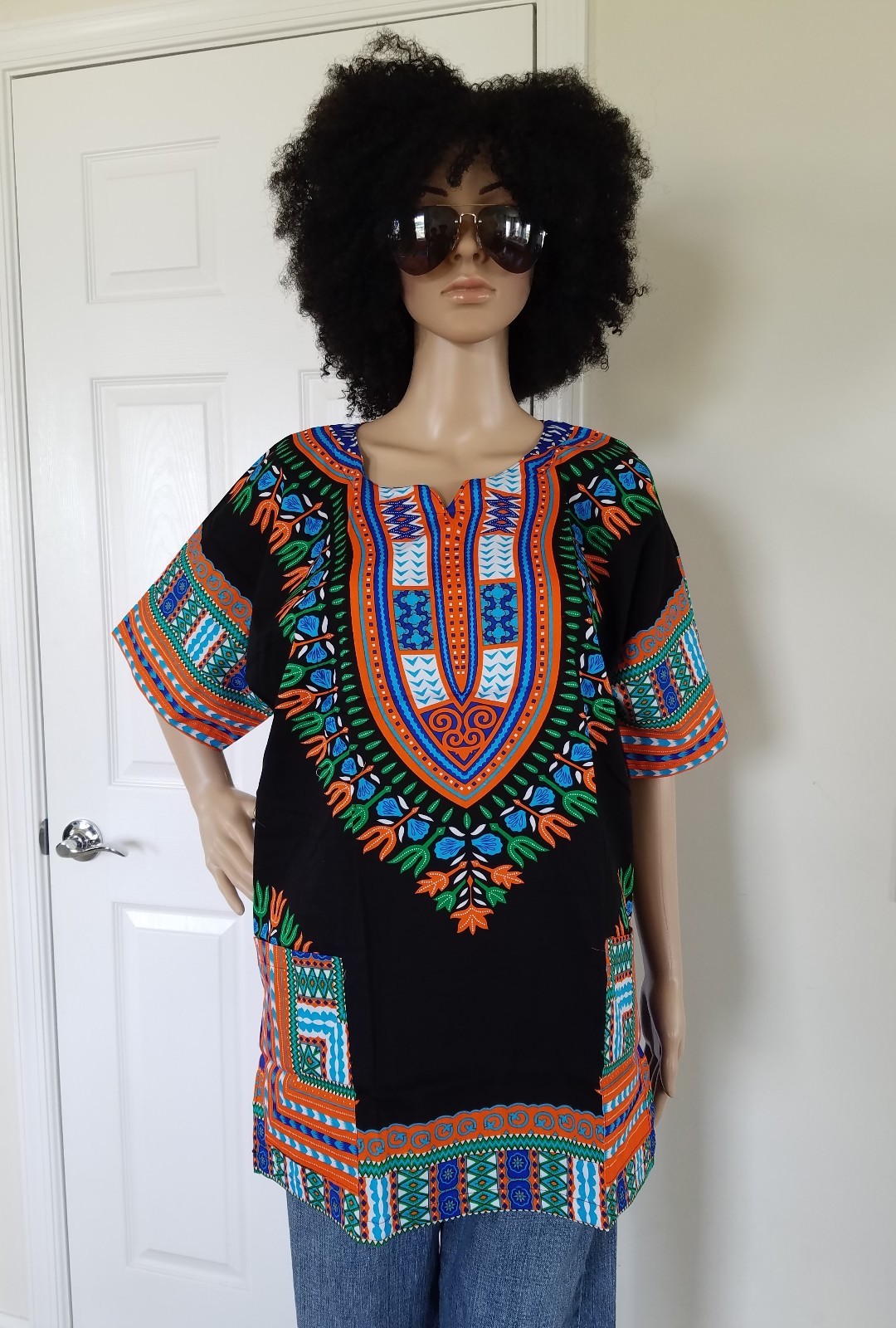 men women unisex African summer festive shirt Danshiki dashiki tribal Tops