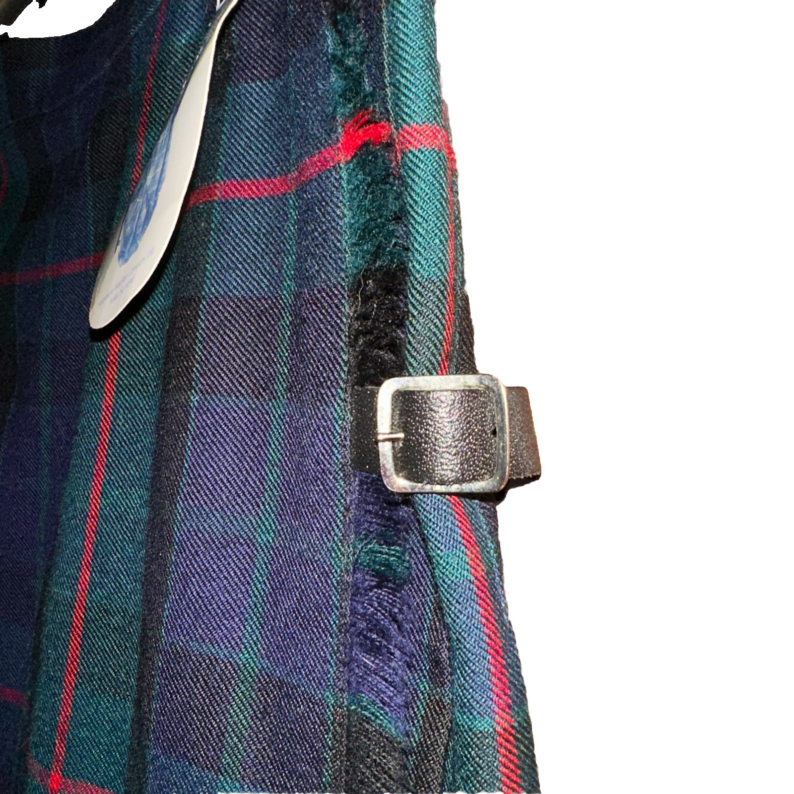 Strathmore Woolen Co. Gunn Modern Tartan Kilt Size 14 NWT