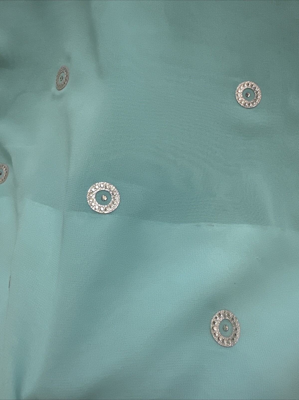 Blue saree With Silver Studs