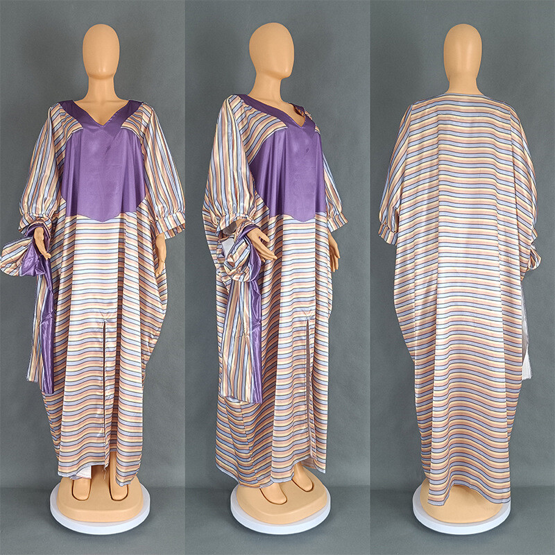 Satin Print Robe Muslim African Women Dress Burqa Arab Islamic Abaya With Scarf
