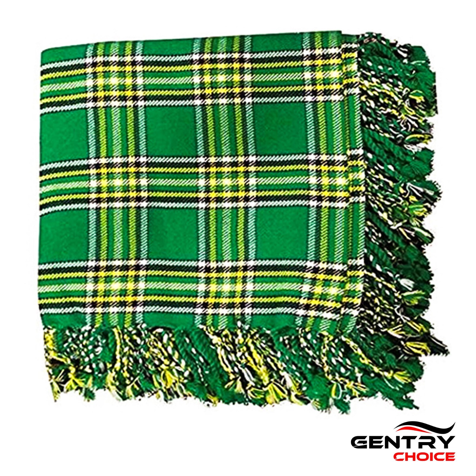 Traditional Tartan Fly Plaid Irish Heritage Acrylic Wool Tartan Piper Fly Plaid