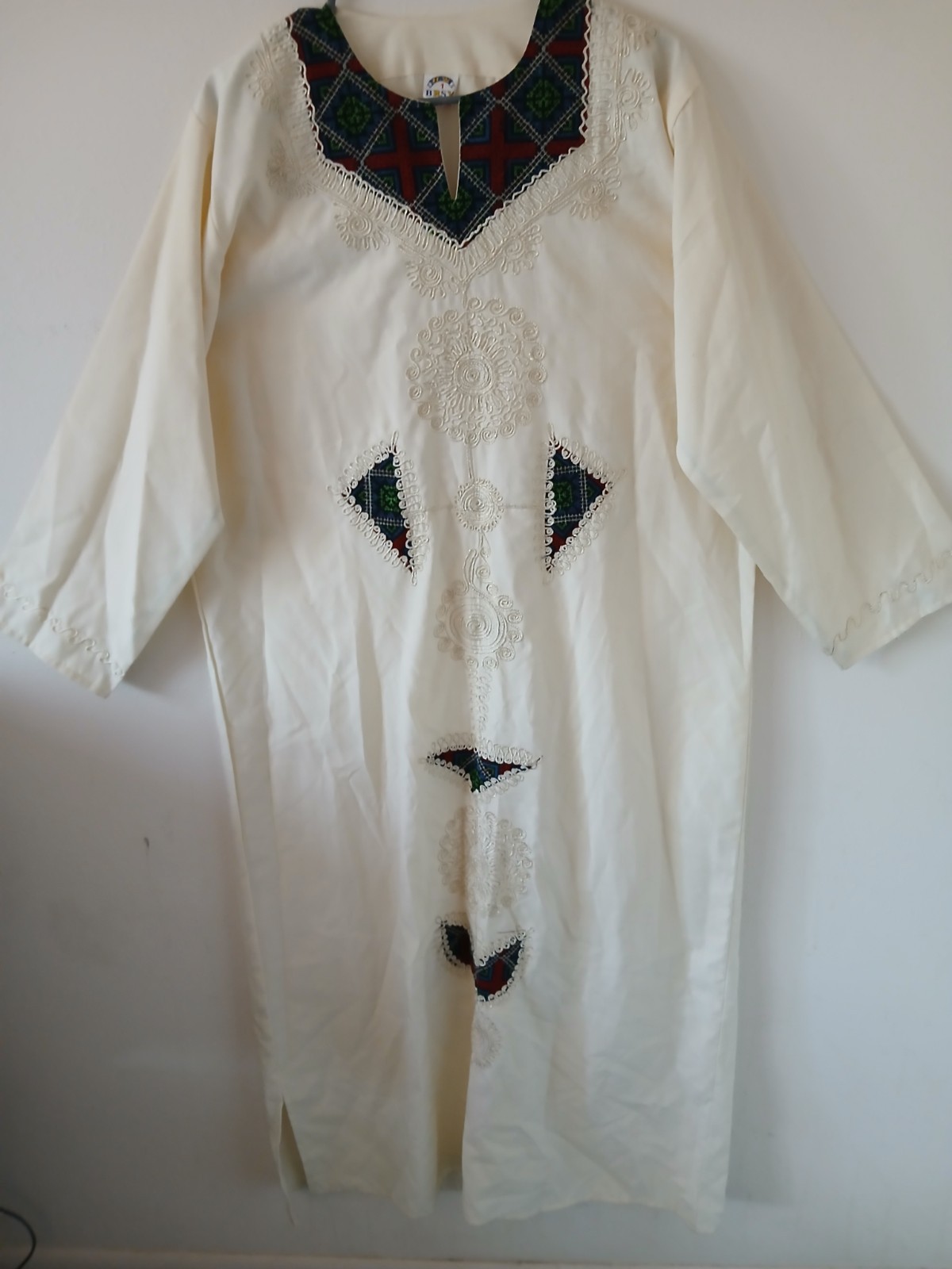 Egyptian Cream Kaftan Size M/L