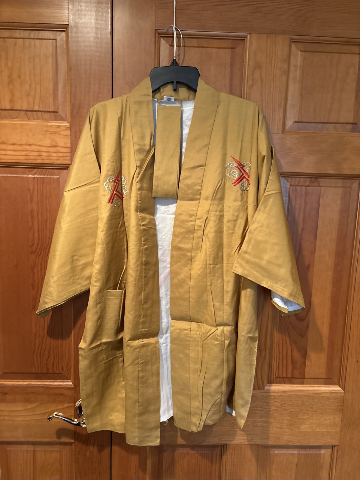 traditional Japanese haori jacket, often referred to as a kimono-style jacket.