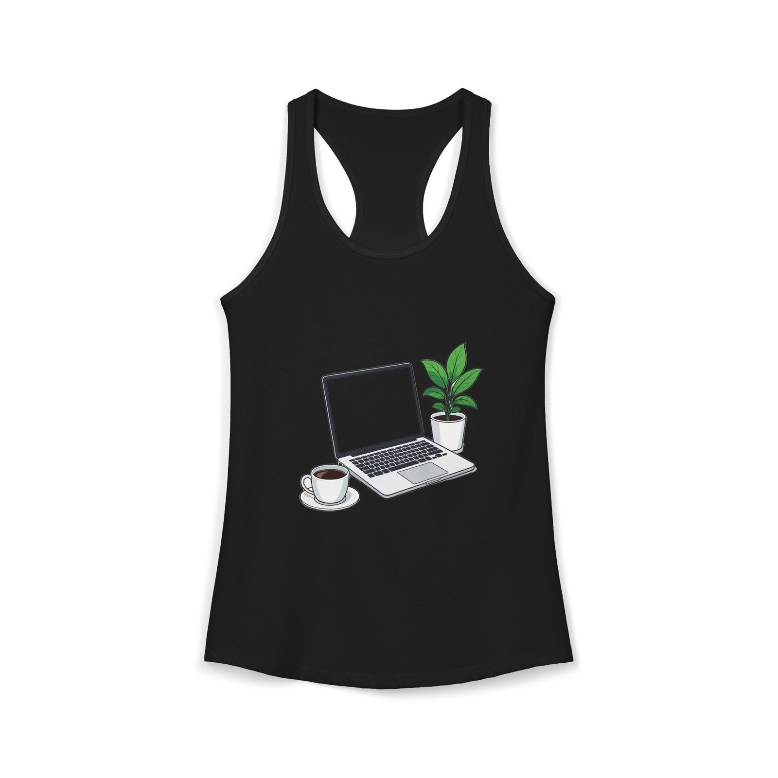 Women’s WFH Desk Remote Work Racerback Tank Made in USA