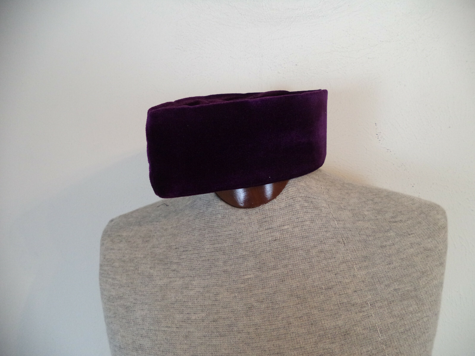 Purple Handmade African Traditional Chieftaincy Velvet Hats. One Size.