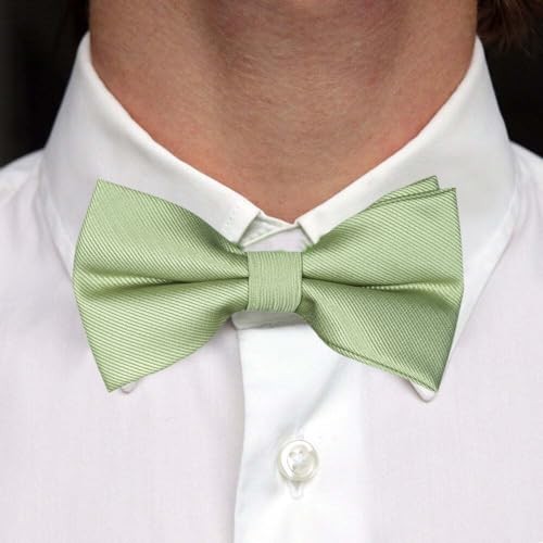 Pre-Tied Bow Ties, Formal Solid M – (6-18 yrs., schoolers, teens) 23 Sage Green