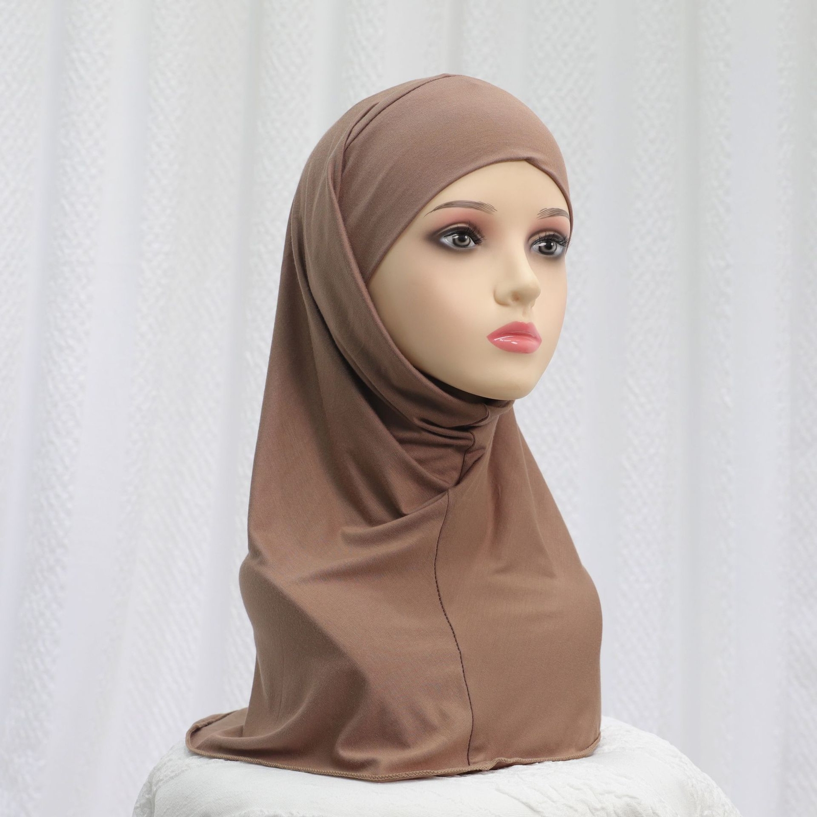 Modal Cotton Cap Instant Scarf Hijab Muslim Beanie Directly Wear Turban Shawls