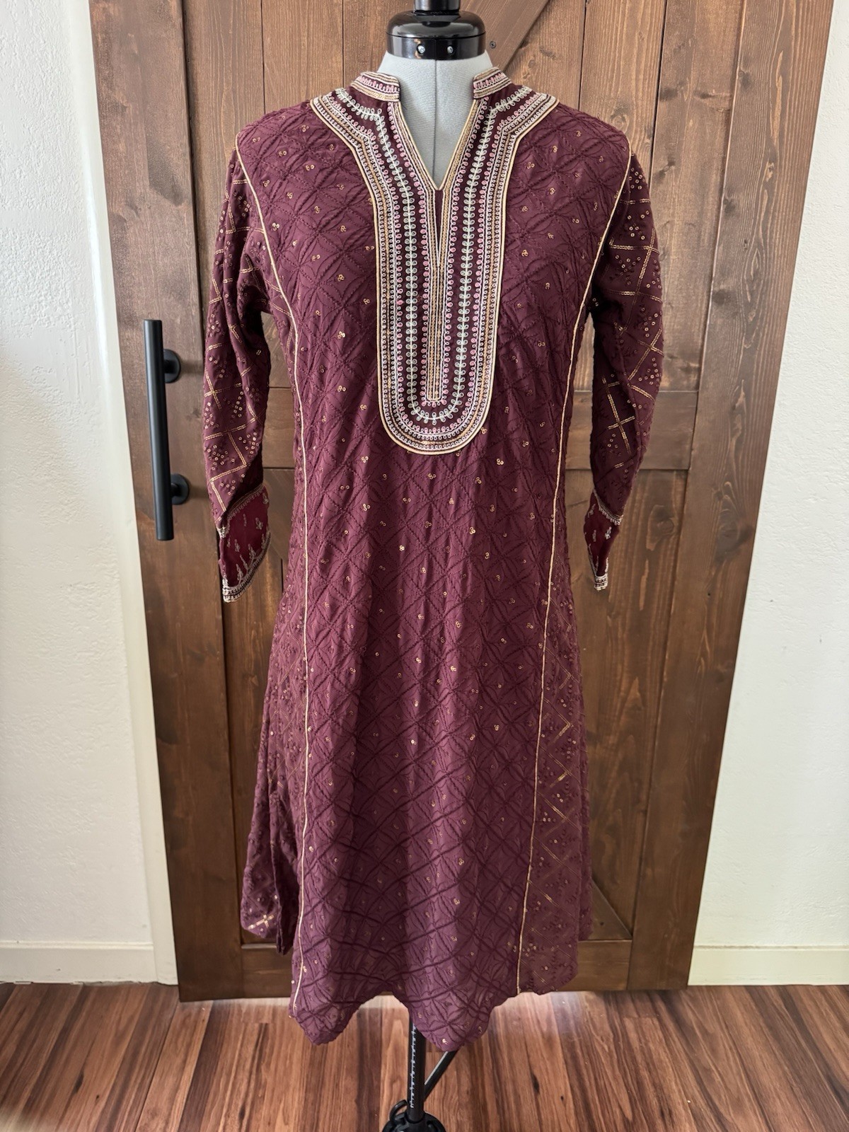 NWT Lakshita Maroon Embroidered Kurta