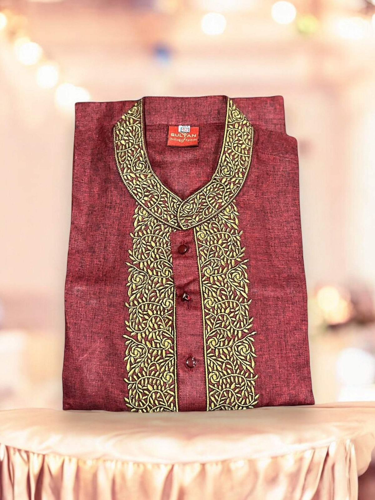 Maroon – Soft Cotton Traditional Boys Kurta- 014