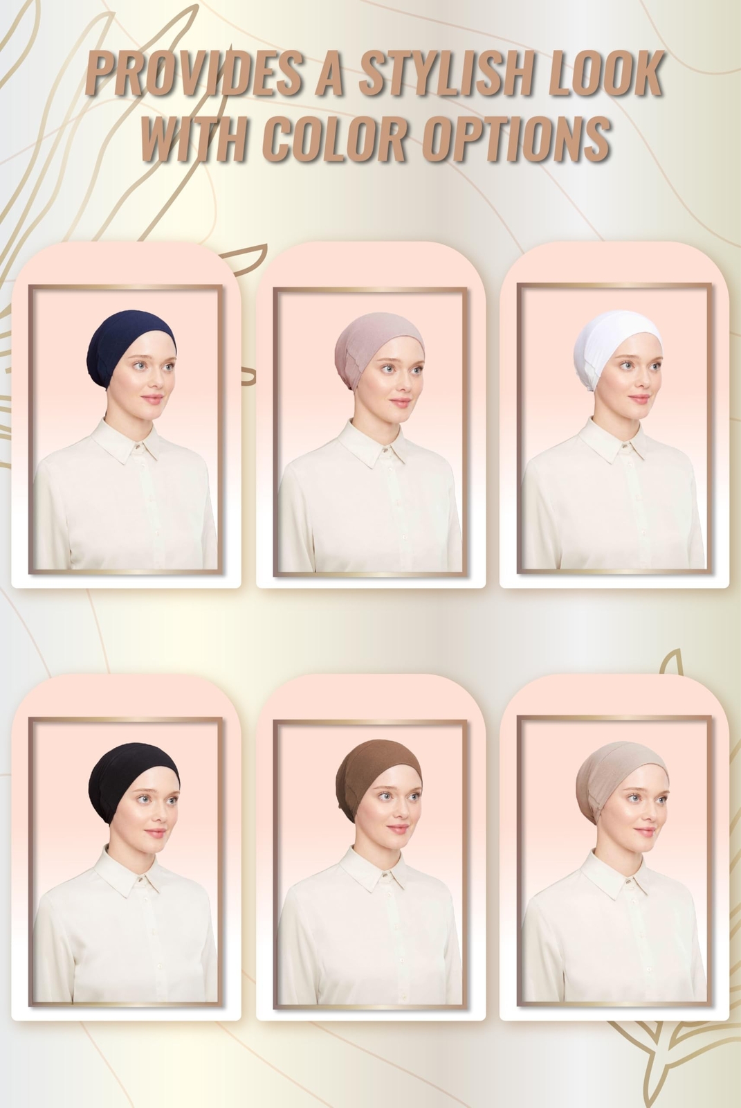 ihvan online, Hijab Cap, Beanie Undercap Scarf, Turban Head Wraps for Women, …