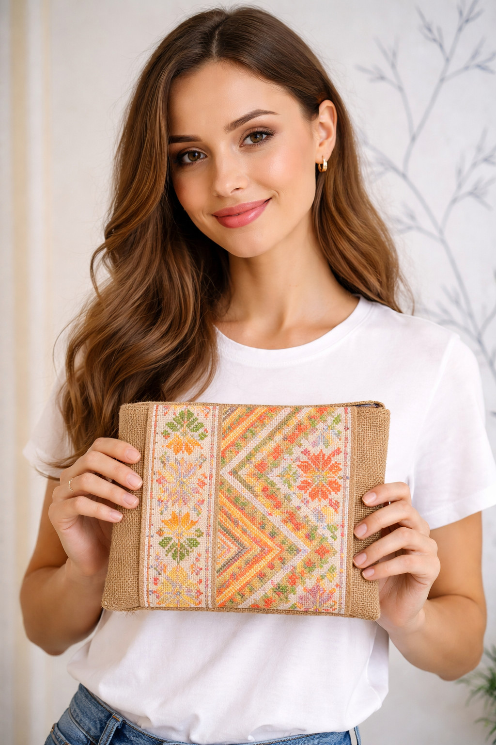 5-Piece Palestinian Gift Box Set – Abaya, Kufiyyeh Scarf, 2 Clutches & Necklace