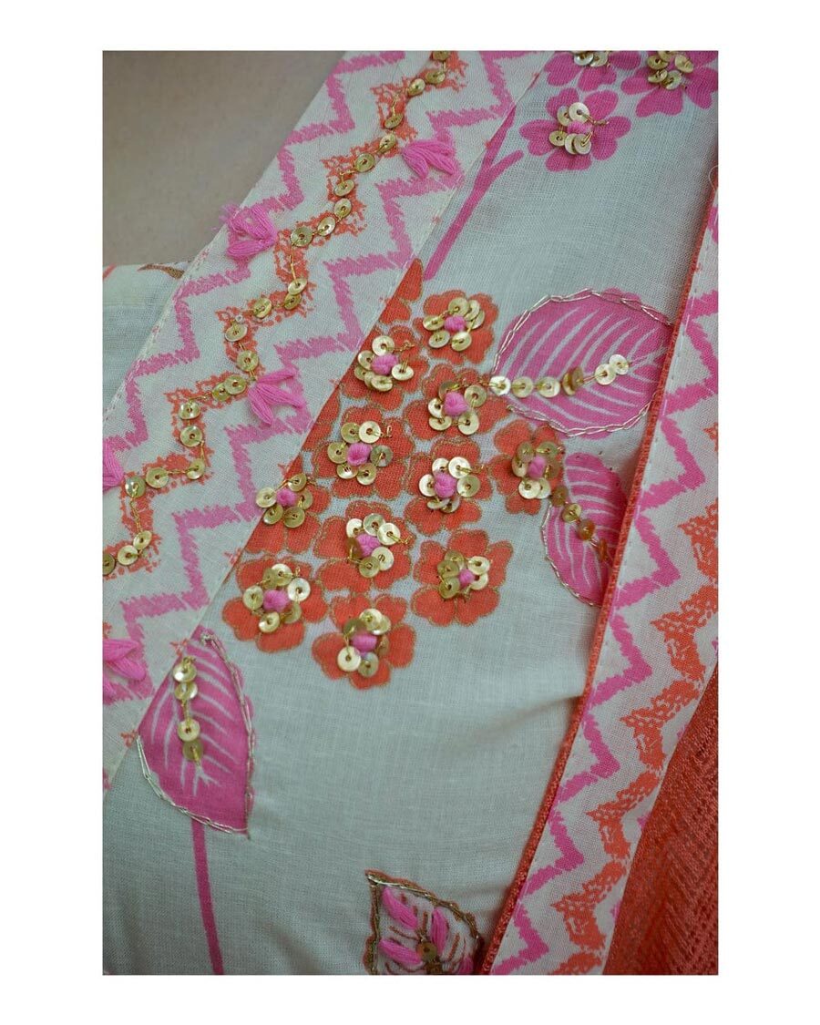 INDIAN PARTY WEAR PRINT WITH EMBROIDERY WORK TOP BOTTOM WITH DUPATTA