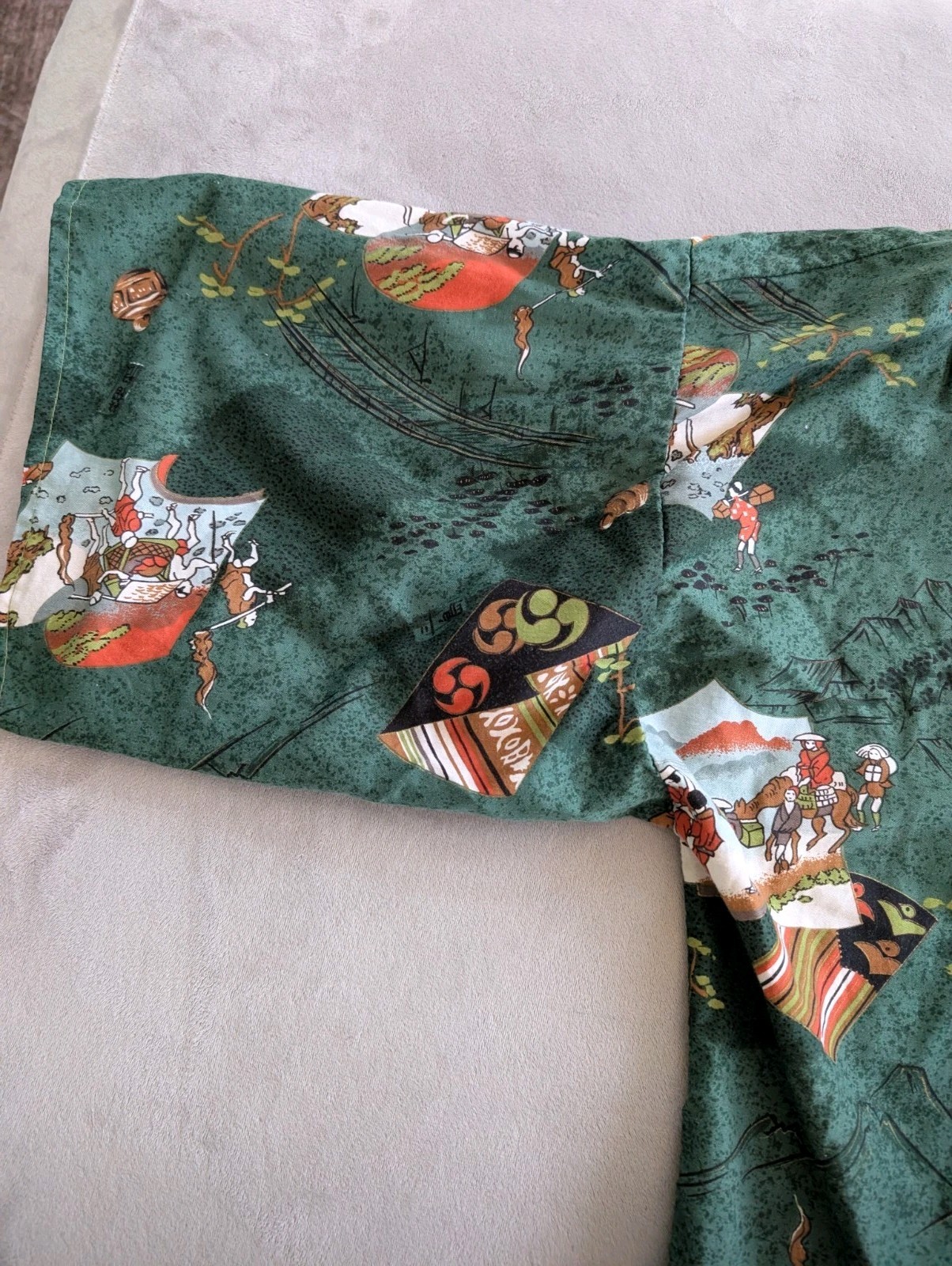 Vintage Hayashi Kimono -100% Cotton International Arcade Made In Japan