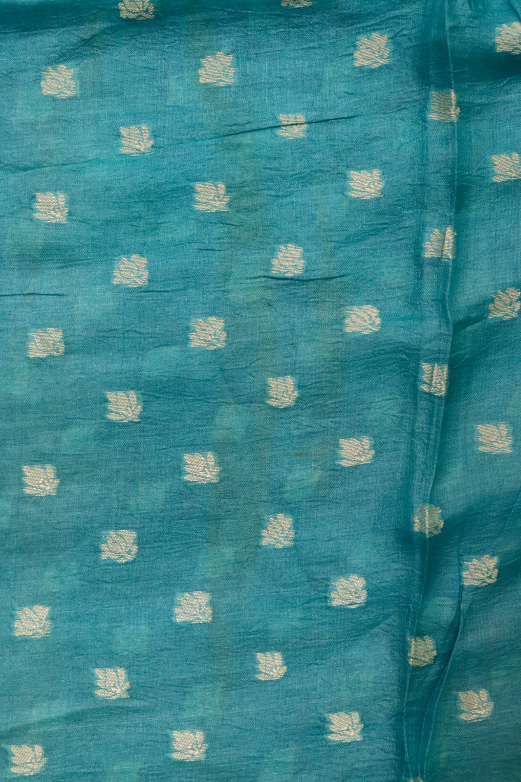 Vintage Tussar Silk Saree, Upcycled Printed Tussah Silk DIY Fabric TS1132
