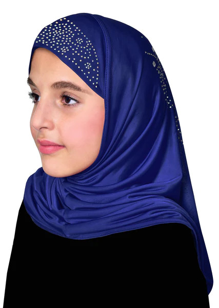 Aiyah Amira Hijab GIRL’S 1 piece Lycra Pull On Headscarf Girl’s Hijab 1 Piece