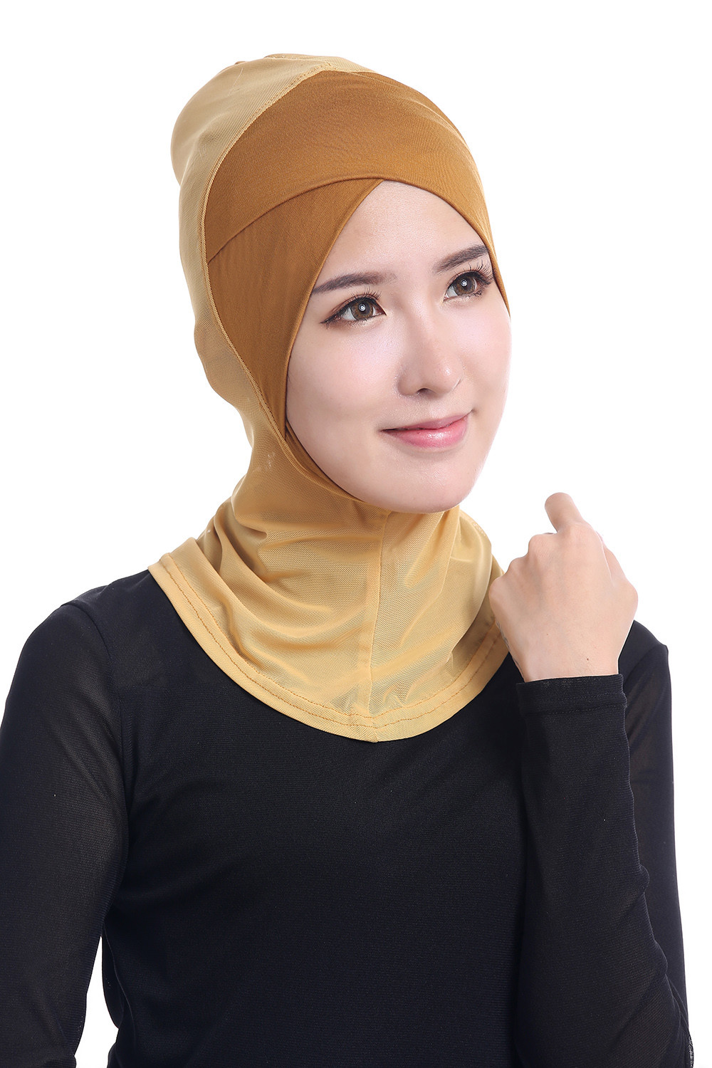 Muslim Women Under Scarf Hat Cross Bonnet Hijab Islamic Head Wear Neck Cover Cap